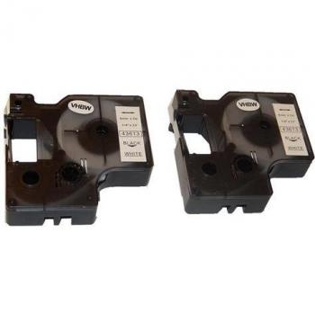 2x Rubans VHbw 6 mm – Compatibles Dymo LabelWriter Duo 400/450 et LabelMaker PC