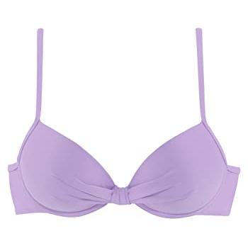 S.Oliver Damen‑Bikini-Top „Spanien“ – 42B, lila, Bügel & Microfaser