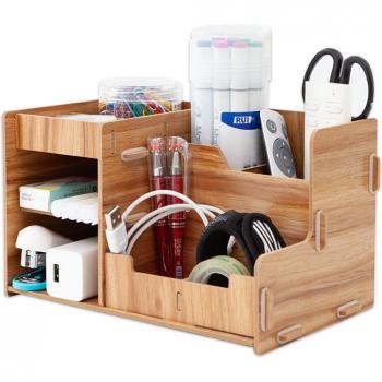Wooden Document File Organizer