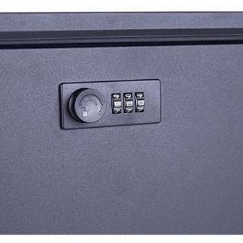 HaipuSen Wall-Mountable Mailbox with Lock and Magazine Holder – Anthracite Color