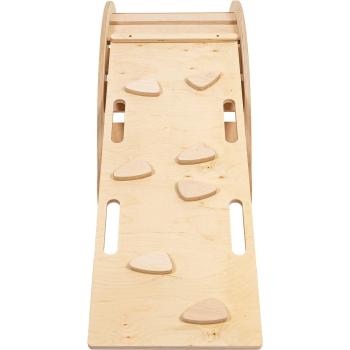 Mecedora de Ensueño de Madera con Escalera y Cojín Beige