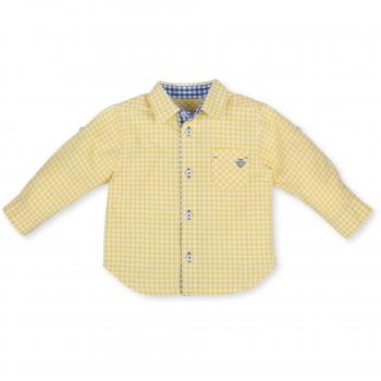 Tutto Piccolo Tutú, Chemise Casual Bébé Garçon, Jaune (Mostaza), Taille 36.M