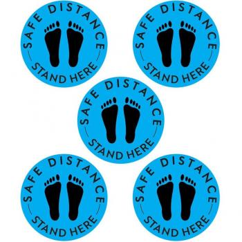 5pcs Waterproof Anti-Slip Foot Distance Markers