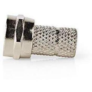 Conector F Varón CSVC41903ME Nedis 25 Piezas para Cables Coaxiales de 6,0 mm Metal