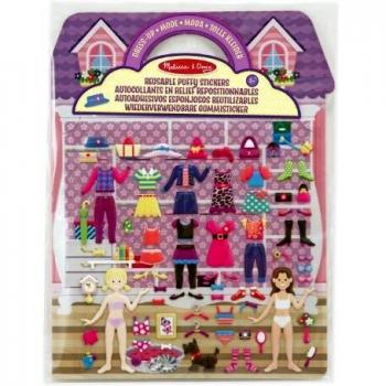 Melissa, Sticker & Doug – Wiederverwendbare Aufblassticker – Dress-Up‑Set – (12195)