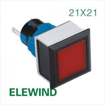ELEWIND 22mm Square Warning Light (PB223PF-D/R/12V/IP65)