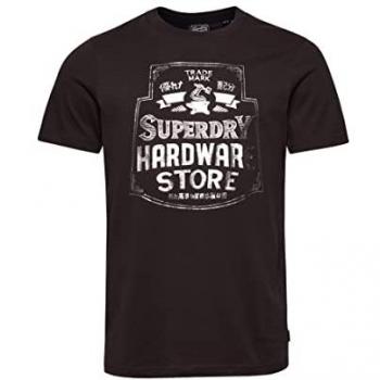Superdry T‑shirt Classique Reworked Gris Sombre – Taille M