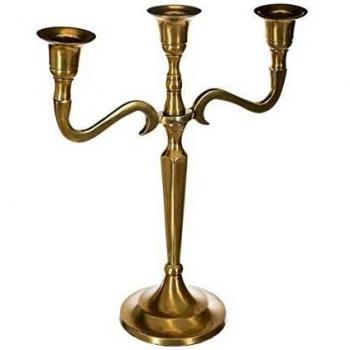 Candelabro oro 3 teste H27