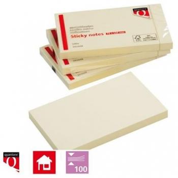 Geel 125x75 mm Memoblok Quantore
