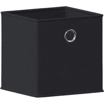 Vida Designs Durham Cube Organizer Set – 8 Black Storage Baskets for Office/Home