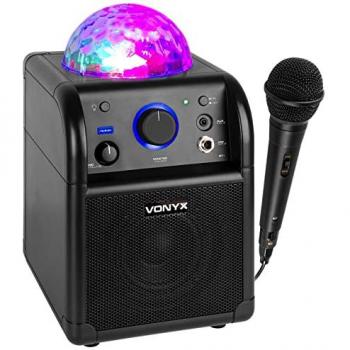 Vonyx SBS50B – Studio karaoké portable, micro inclus, noir