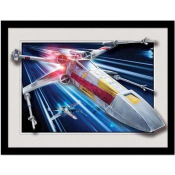 Póster Star Wars X-Wing Breakout enmarcado 30cm x