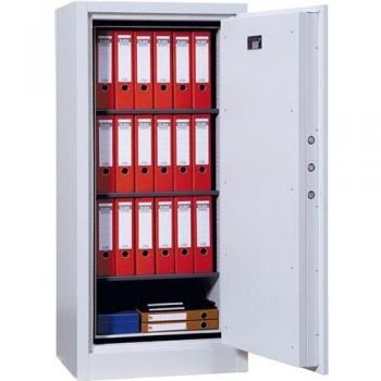 Dokumentenschrank H1500xB700xT550mm mit 1 Tür und 3 Böden lichtgrau