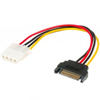 Adattatore 4pin Molex a SATA 15pin Akasa 0,15 m