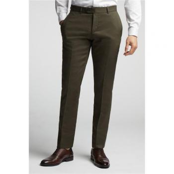 Linen Khaki Suit Trousers – Tailored Fit Menswear