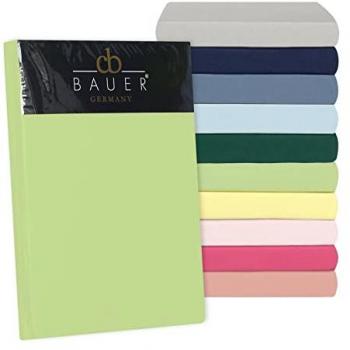 Curt Bauer Mako‑Satin Baumwollspannbettlaken (Rundumgummizug) – 90 × 200 cm