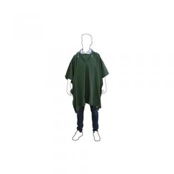 Poncho Impermeable Verde PVC/Poliester Talla Única