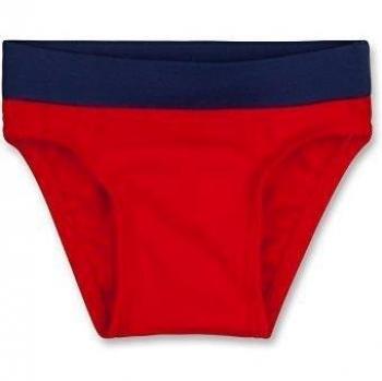 Bañador infantil Sanetta 430216, color rojo (hibiscus 3582), talla 80/12 meses