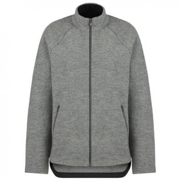 Stoic Merinowolle Damenjacke Munkeby St., L, Grau – „Boiled Wool“