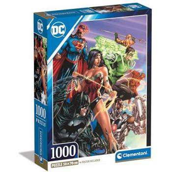 Puzzle Supereroi DC 1000 pezzi Clementoni