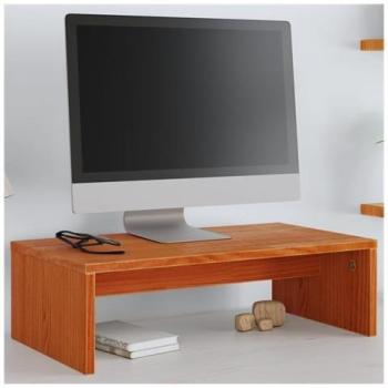 Meuble de Rangement pour Écran en Bois Miel