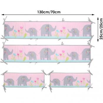 Kawaii Animal Crib Bumper Protective Pads