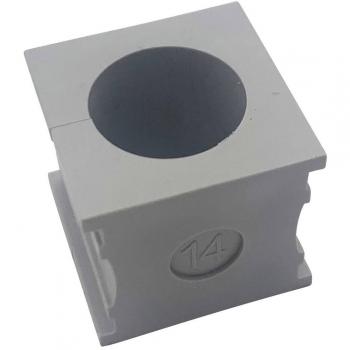 Tuyau passage câbles fendu, Ø 15 mm – Couleur gris