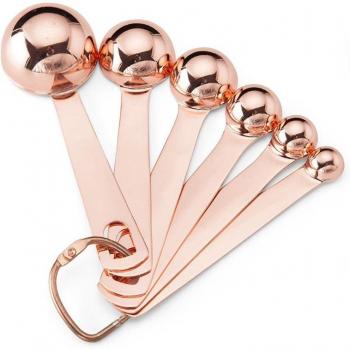 Elegant Rose Gold Measuring Spoons