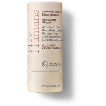 Hey Humans Déodorant Naturel Gingembre Eau de Rose, 2 oz