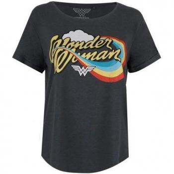 Camiseta Femenina Wonder Woman Multicolor