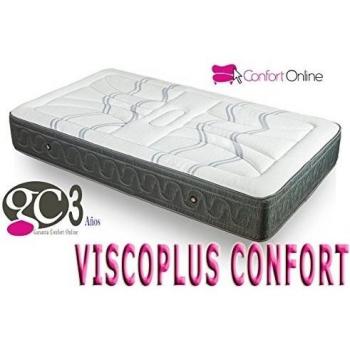 Colchón VISCOPLUS CONFORT 150x180 con 4cm de Viscoelástica de carbono