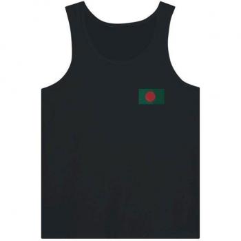 Sporty Black Cotton Tank – Bangladeshi Made