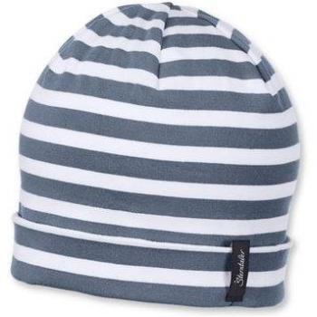Beanie Slouch Grigio Blu a Strisce