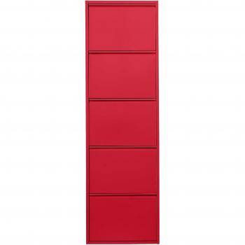 HEINE HOME Schuhschrank H/B/T ca. 103/50/15 cm, 3 Klappen, rot