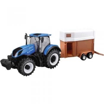 New Holland Farm Tractor & Horse Trailer Set