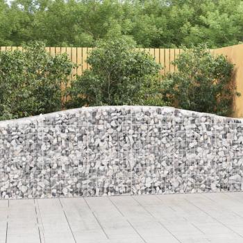 VidaXL Gabionen Hochbogen 25 Stk. 400x50x80/100cm Verzinktes Metall