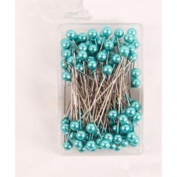 Épingles à tête ronde en perles pour confection, 100 pièces avec boîte