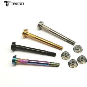 1PC Tc4 Titanium Alloy Flange Nut for Brompton Bicycle Suspension