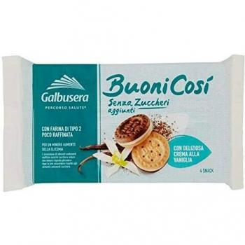 Galbusera Biscotti Farciti Senza Zucchero, 4 Unità