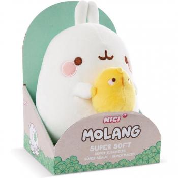 NICI 48877 Molang Kuscheltier mit Piu Piu, 24 cm, Geschenkverpackung