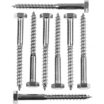 100‑Pack M8 × 130 mm Zinc‑Coated Coach Screws (Picardy)