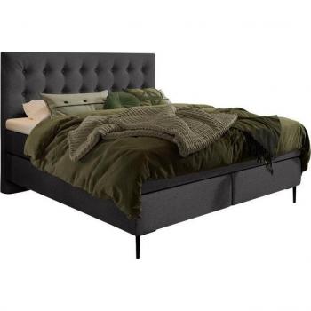 Boxspringbett Everton, 180x200 cm, anthrazit