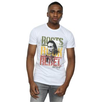 Top masculin Roots Bob Marley – Rock Rebel, couleur blanche, taille XXL