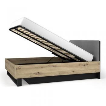 Lit coffre pratique MELODY 160x200 cm – Rangement intégré