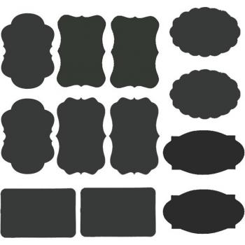 Craft Jars Blackboard Stickers 36 Pcs 5cm x 3.5cm