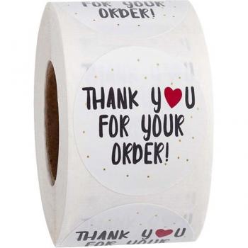 500 Pcs Handmade Seal Heart Stickers