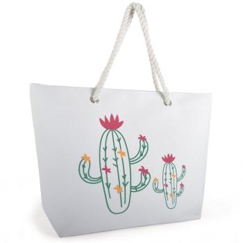 Ladies Cactus Print Summer Beach Bag by Socks Uwear