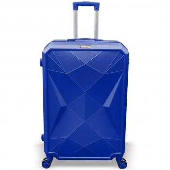 Coral High Diamond Navy Blue Large Suitcase 16608