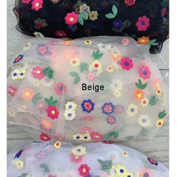 Tela de Tul Colores con Encaje