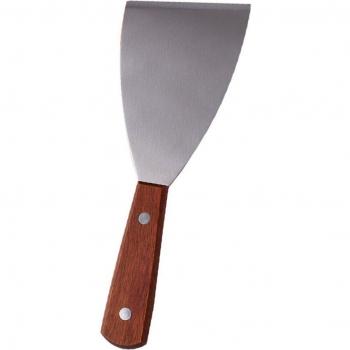 Dual Stainless Steel Pancake Flippers with Wooden Handles